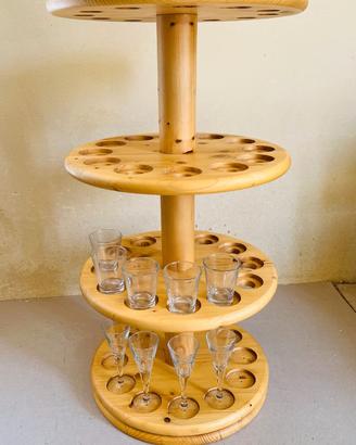 Espositore tondo da tavolo- 4 livelli