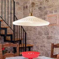 Lampadario in vetro scavo