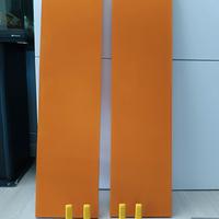 2 mensole arancioni cm 100 x 25 x 4