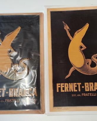 Quadro pubblicità Fernet Branca vintage bar 