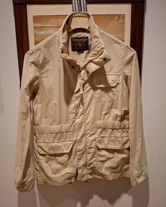 giacca impermeabile a sahariana beige Woolrich 10a