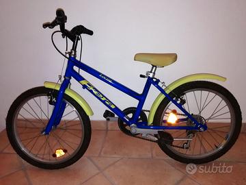 Bici bambino 20" B’Twin blu/verde fluo – ottime co