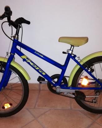 Bici bambino 20" B’Twin blu/verde fluo – ottime co