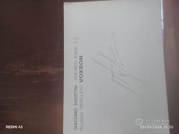 cartolina autografata 