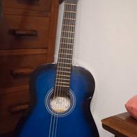 Chitarra classica 3/4 colore blu