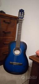 Chitarra classica 3/4 colore blu