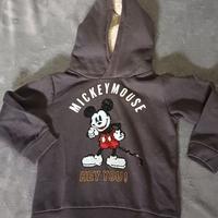 Felpa Disney Mickey Mouse bambino 6 anni cappuccio