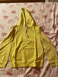 felpa gialla da donna