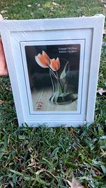 Portafoto in PVC con cornice bianca 
