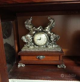 orologio da tavolo in argento 