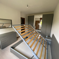 Camera da letto color grigio completa