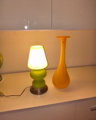lampada +vaso vintage anni 70 