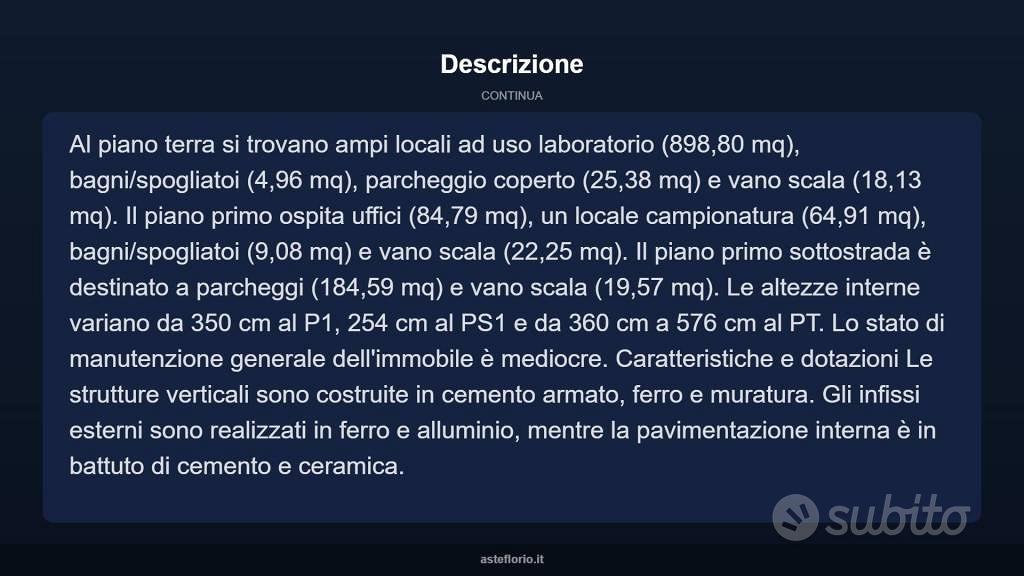 Immobile in asta di 1191 m² a Carugo - Vista 5