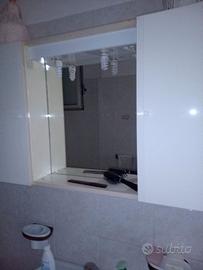 specchiera da bagno legno laccato