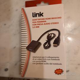 ADATTATORE HDMI MASCHIO VGA FEMMINA 