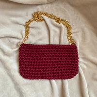 Borsa a spalla con catenina handmade crochet