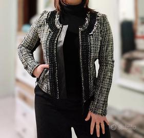 Milly - Taglia 8 USA - Giacca cardigan tweed 