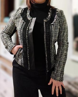 Milly - Taglia 8 USA - Giacca cardigan tweed 