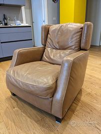 Poltrona Natuzzi in pelle