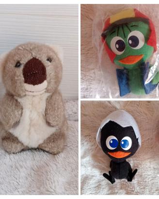 Peluche Calimero e Koala Trudi