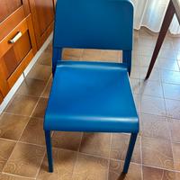 6 x sedie blu ottanio