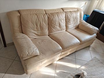 Divano in pelle divani&divani 3 sedute