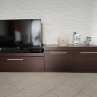 Mobile soggiorno porta tv con pensile e mensole