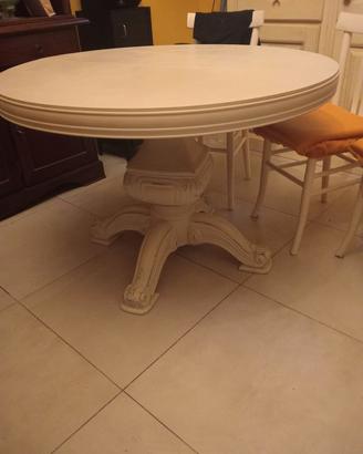 TAVOLO APRIBILE TONDO SHABBY