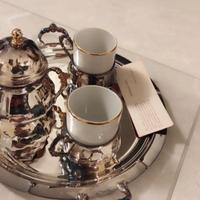 Set 2 tazzine con zuccheriera e vassoio