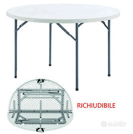 TAVOLO ROTONDO RICHIUDIBILE PER ESTERNO