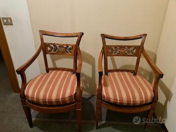 coppia di Poltroncine stile francese