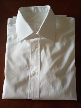 Camicia WINDSOR  bianca, gemelli MAI USATA,