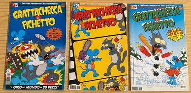 Fumetto Grattachecca e Fichetto n 1 2 3 (simpsons)