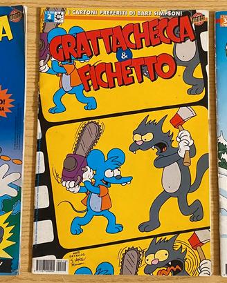 Fumetto Grattachecca e Fichetto n 1 2 3 (simpsons)