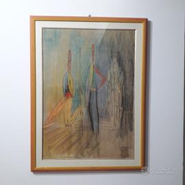 quadro originale Don Chisciotte di Claudio Pensini