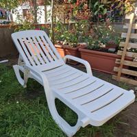 (x4) lettino da giardino