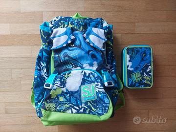 SJ Zaino Scuola + Astuccio 3 zip Big Draggy 2023
