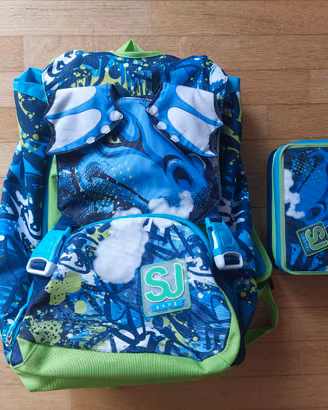 SJ Zaino Scuola + Astuccio 3 zip Big Draggy 2023