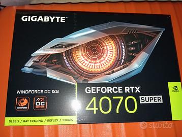 Scheda video RTX 4070 super 12 mesi garanzia