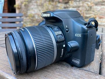 Canon 450D obiettivo 18 -  55 perfetta come nuova