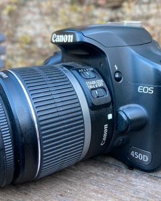 Canon 450D obiettivo 18 -  55 perfetta come nuova