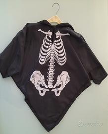 Mantellina scheletro carnevale 