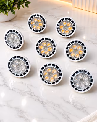 Set di 8 lampadine led MR16 / 12V