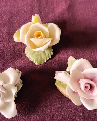 Collezione roselline porcellana Capodimonte