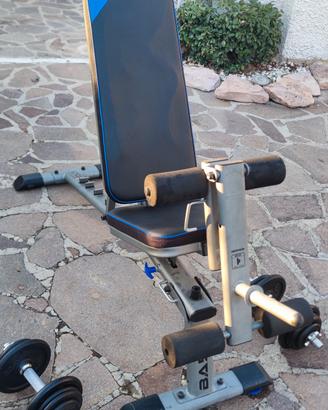 Panca pesi inclinabile leg extension curl palestra