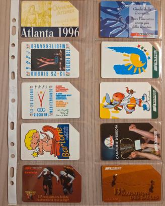 🏅 Lotto 10 Schede Telefoniche Sport Vintage