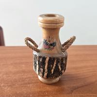 Porta candele alpino in legno, vintage