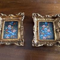 Coppia di quadretti vintage