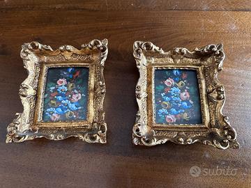 Coppia di quadretti vintage