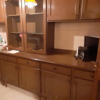 CUCINA IN LEGNO NOCE SCURO 